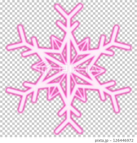 粉紅色大號簡約雪花 粉紅色大號簡約雪花 126446972