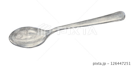 スプーン　手描き　水彩 126447251