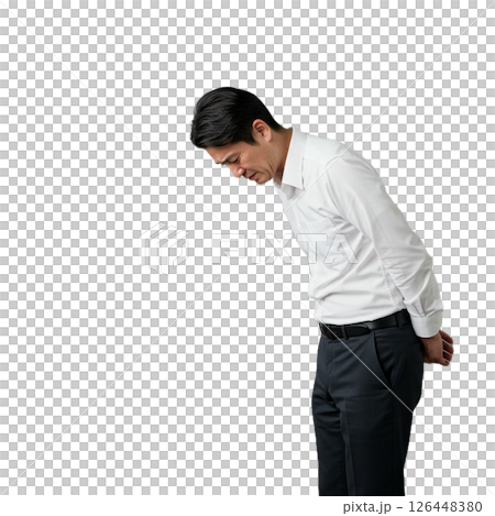 あやまっているサラリーマン 126448380