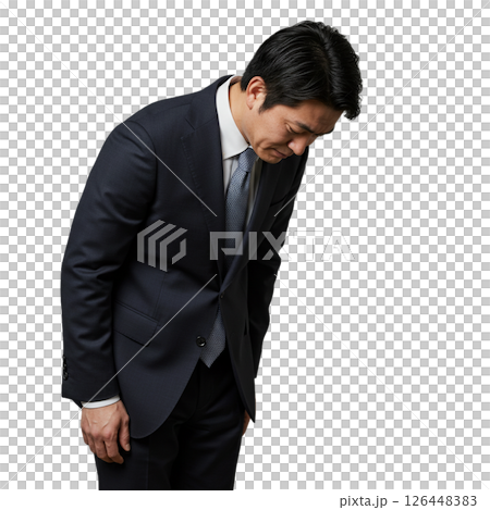 あやまっているサラリーマン 126448383