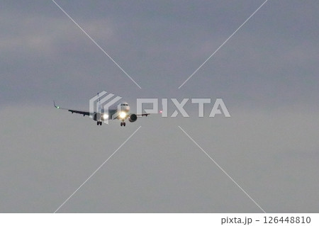 飛行機の着陸 飛行機の着陸 126448810