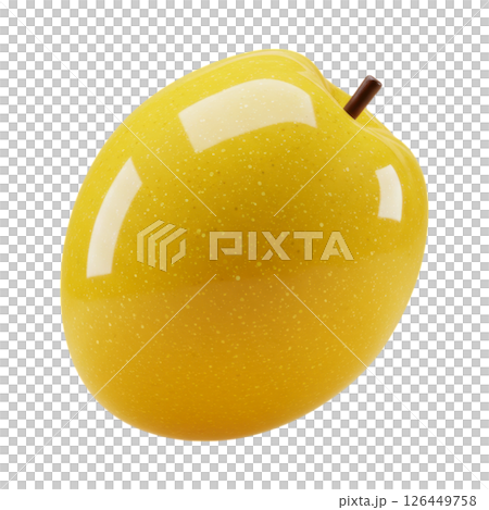 Vibrant Yellow Sapote 3D Render 126449758