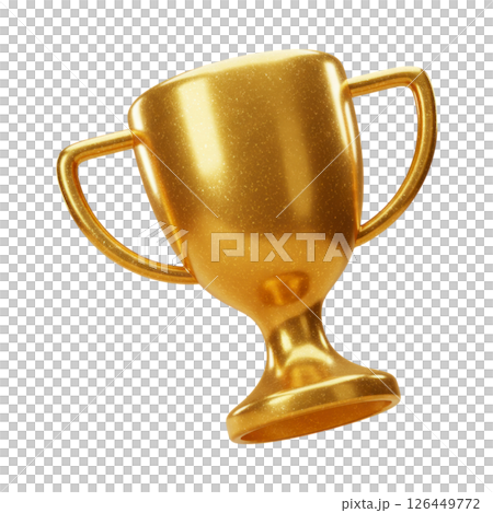 Shiny Golden Trophy Cup Award for Victory and Success Shiny Golden Trophy Cup Award for Victory and Success 126449772