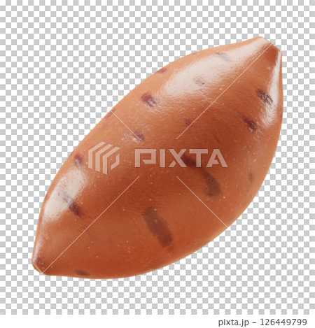 Fresh Whole Sweet Potato Root Vegetable 126449799