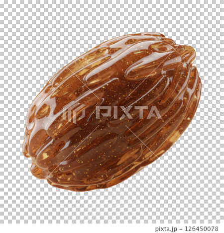 Textured Wild Rice Grain 3D Render Textured Wild Rice Grain 3D Render 126450078