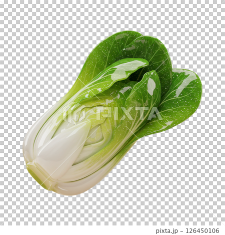 Fresh Green Yu Choy Vegetable 3D Render 126450106