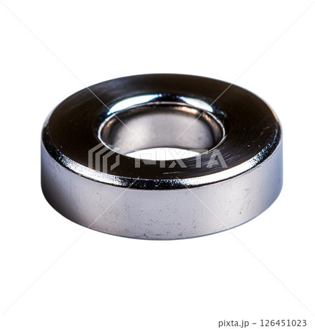 Round Metallic Washer with Smooth Surface and Central Hole for Mechanical Applications 126451023