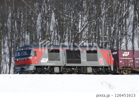 千歳線を札幌貨物ターミナルに向けてラストスパート　DF200 126451613