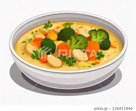 クリームシチューのイラスト 126451940