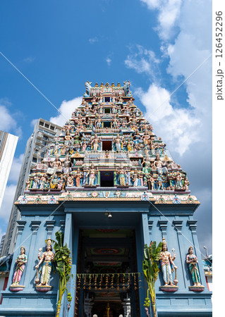 Gopuram tower of Sri Srinivasa Perumal Temple in Singapore Gopuram tower of Sri Srinivasa Perumal Temple in Singapore 126452296