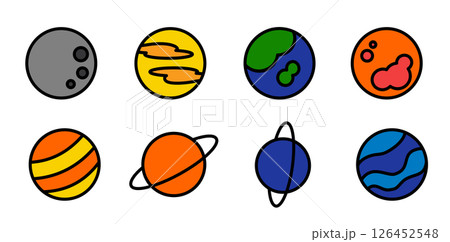 惑星のイラストセット 126452548