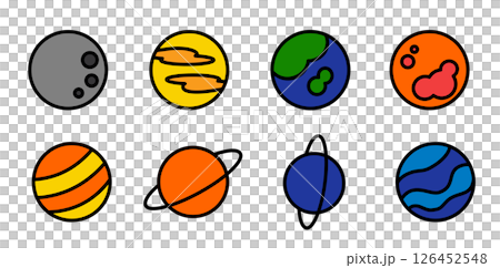 惑星のイラストセット 126452548
