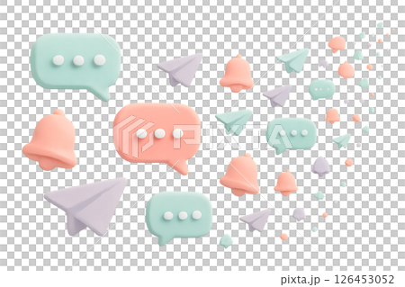 Pastel communication icon images 126453052