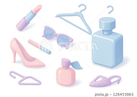 パステルファッションアイテムのイメージ 126453063