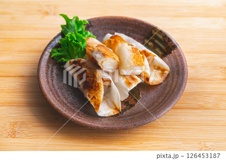 ちくわのお餅入り餃子の皮巻き 126453187