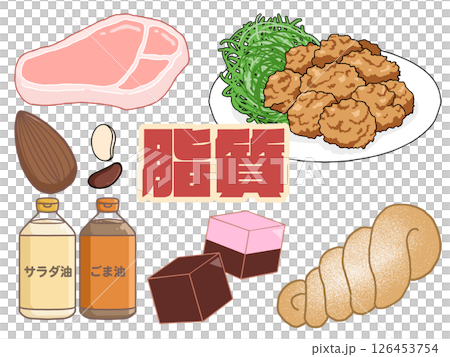 脂質插圖（透明背景） 126453754