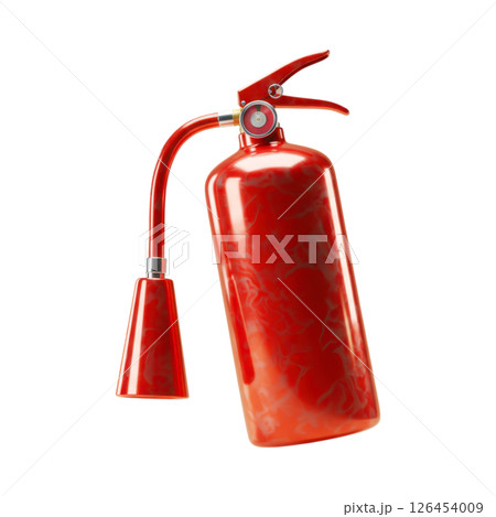 Red fire extinguisher safety equipment for emergency situations and fire prevention Red fire extinguisher safety equipment for emergency situations and fire prevention 126454009