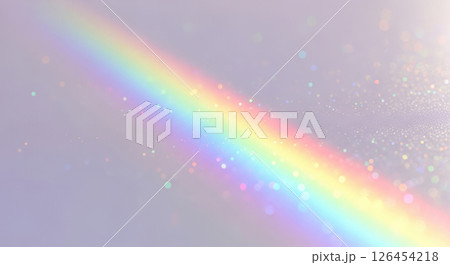 虹色ときらめく光が奏でる幻想的な背景素材(AI生成画像) 虹色ときらめく光が奏でる幻想的な背景素材(AI生成画像) 126454218