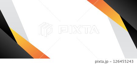 Abstract Geometric orange black background vector illustration .abstract background with overlapping 126455243