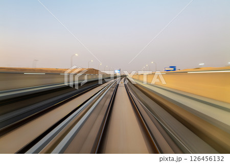 High-Speed Metro Rail in the Desert of KSA  126456132