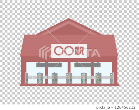 駅  建物  イラスト 126456212