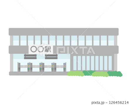 駅 建物 イラスト 駅 建物 イラスト 126456214