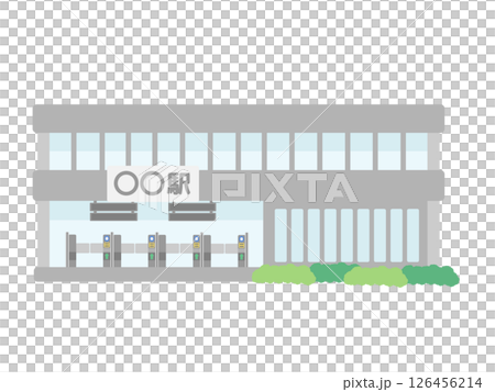 駅 建物 イラスト 駅 建物 イラスト 126456214