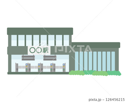 駅  建物  イラスト 126456215