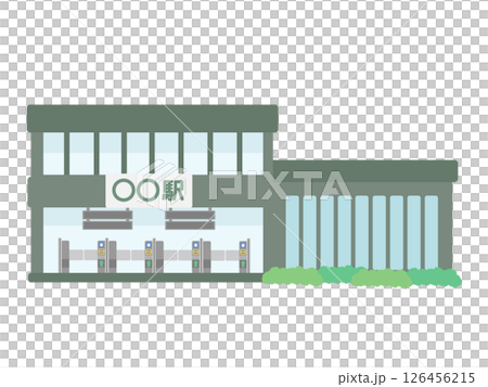駅  建物  イラスト 126456215