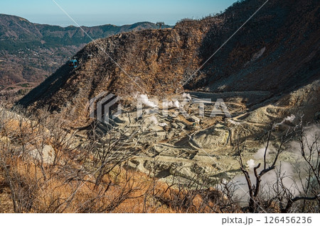 Owakudani Volcanic Valley with Steam and Cable Car Owakudani Volcanic Valley with Steam and Cable Car 126456236
