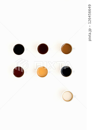 cups of Coffee. Minimalistic background cups of Coffee. Minimalistic background 126456649
