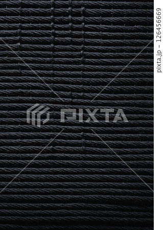black rope canvas. Abstract textured background 126456669