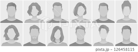 Collection of Generic Placeholder Profile Photos Collection of Generic Placeholder Profile Photos 126458115