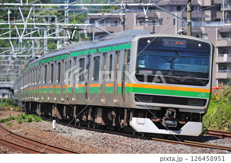 東海道本線　真鶴　JR東日本　E231系1000番台　K-04編成（国府津） 126458951