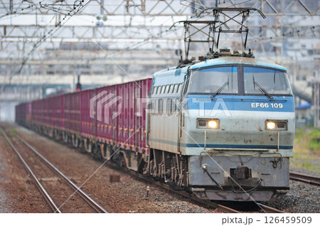 東海道本線　平塚　JR貨物　EF66-109（吹田） 126459509