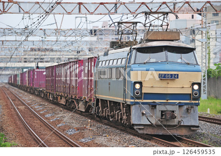 東海道本線　平塚　JR貨物　EF66-24（吹田） 126459535