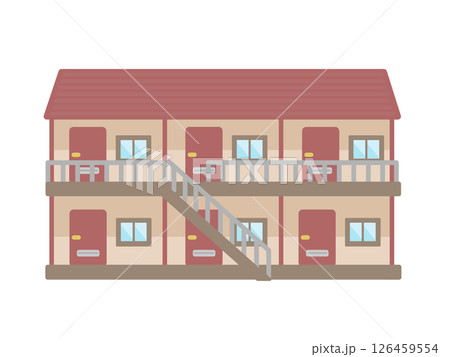 マンション  アパート  賃貸物件  建物  イラスト 126459554