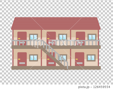 マンション  アパート  賃貸物件  建物  イラスト 126459554