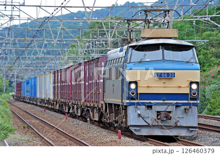 東海道本線　二宮－国府津　JR貨物　EF66-30（吹田） 126460379