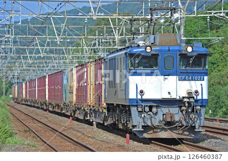 東海道本線 二宮-国府津 JR貨物 EF64-1022(愛知) 東海道本線 二宮-国府津 JR貨物 EF64-1022(愛知) 126460387