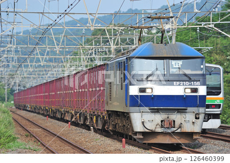 東海道本線 二宮-国府津 JR貨物 EF210-158(吹田) 東海道本線 二宮-国府津 JR貨物 EF210-158(吹田) 126460399