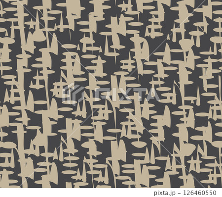 Stylish dotted abstract seamless pattern. Artistic geometric ornamental backdrop. Chaotic ripple blot texture. Stylish dotted abstract seamless pattern. Artistic geometric ornamental backdrop. Chaotic ripple blot texture. 126460550