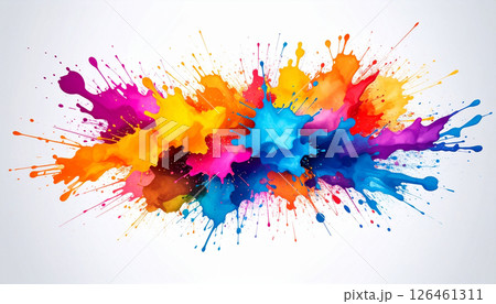 water color painting strokes on canvas .Background concept. Generated Image water color painting strokes on canvas .Background concept. Generated Image 126461311