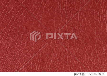 Red pattern, design, leather fabric for sewing, dermantine, artificial leather texture background Red pattern, design, leather fabric for sewing, dermantine, artificial leather texture background 126461894