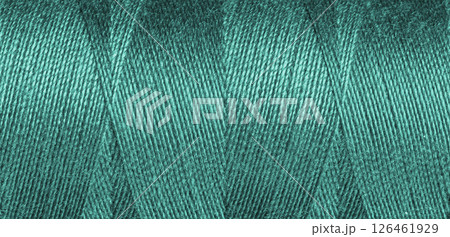 Green sewing thread texture 126461929
