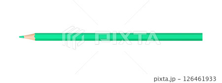 green colored pencil isolated on white background 126461933