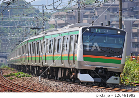 東海道本線 真鶴 JR東日本 E233系3000番台 E60編成(国府津) 東海道本線 真鶴 JR東日本 E233系3000番台 E60編成(国府津) 126461992