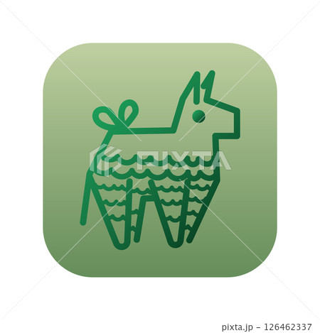 Pinata donkey icon. Vector 126462337