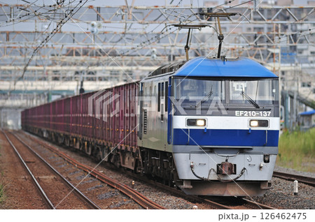 東海道本線　平塚　JR貨物　EF210-137（岡山） 126462475