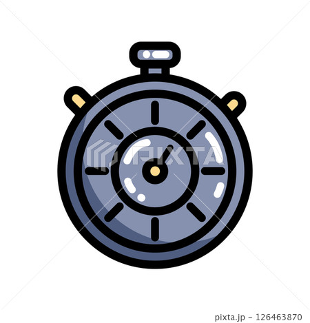 Grey stopwatch timer icon. Vector Grey stopwatch timer icon. Vector 126463870